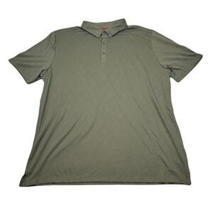 Modern‎ Ambition Golf Polo Shirt Mens 2XL Green Diamond Pattern Technical